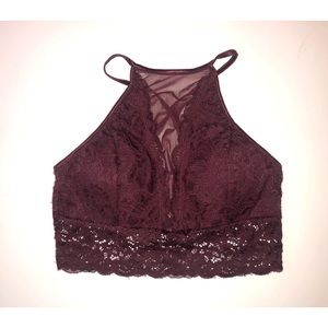 🦋SOLD🦋 Sexy Burgundy Lace Crop Top